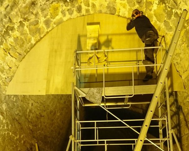 Aménagement des anciens tunnels ferroviaires en faveur des chiroptères à Unieux